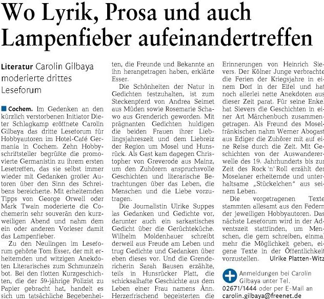 Rheinzeitung24.09.2014