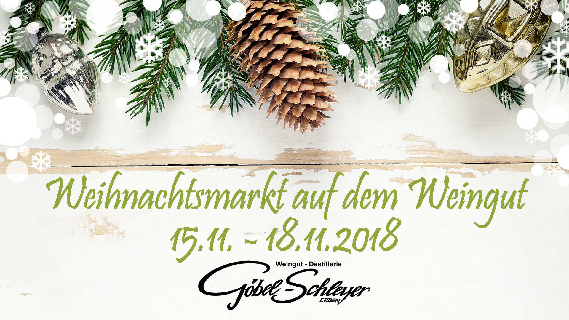 Weihnachtsmarkt 2018 auf dem Weingut in Ernst